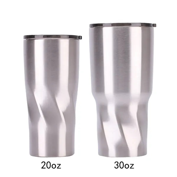 30 oz Twisted Tumbler Double Wall Insulated Travel Mug