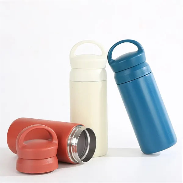 12 oz Stainless Steel Double Wall Coffee Mug Cups w Handle