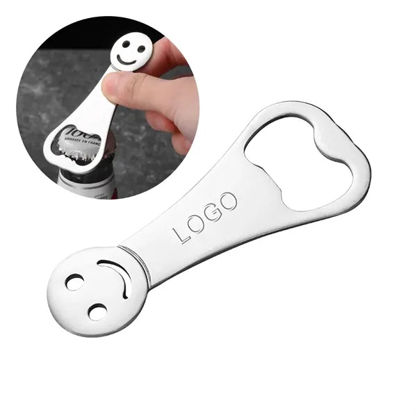 Personality Cute Smiley Face Stainless Steel Bottle Opener