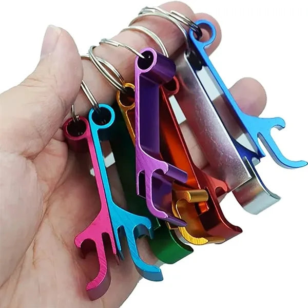 Thickened Aluminum Alloy Keychain Beer Can and Bottle Opener
