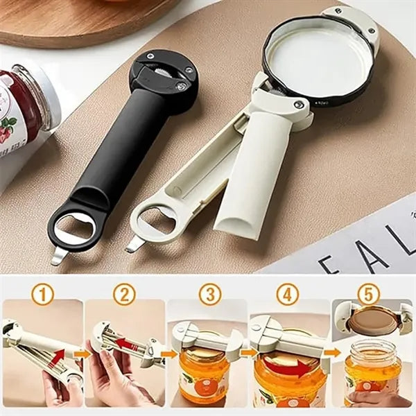 Multifunctional Adjustable Bottle Opener Can Jar Lid Gripper