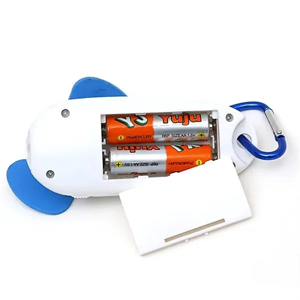 3-In-1 Mini Handheld Fan w/ LED Light & Aluminum Carabiner