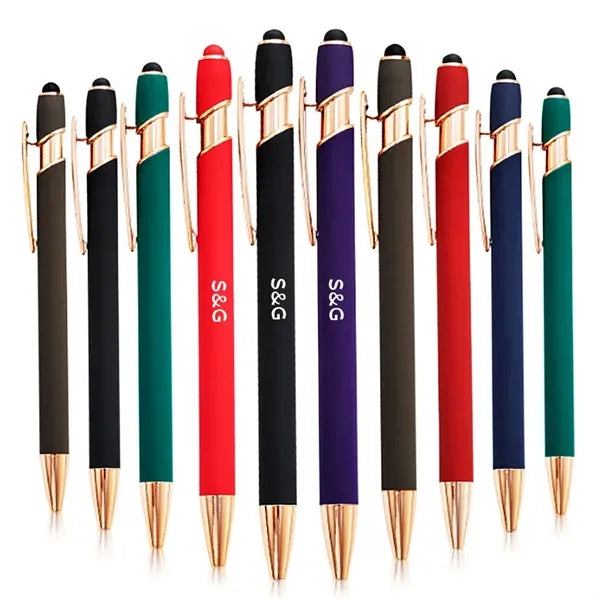 Gold Accents Velvet Stylus Pen