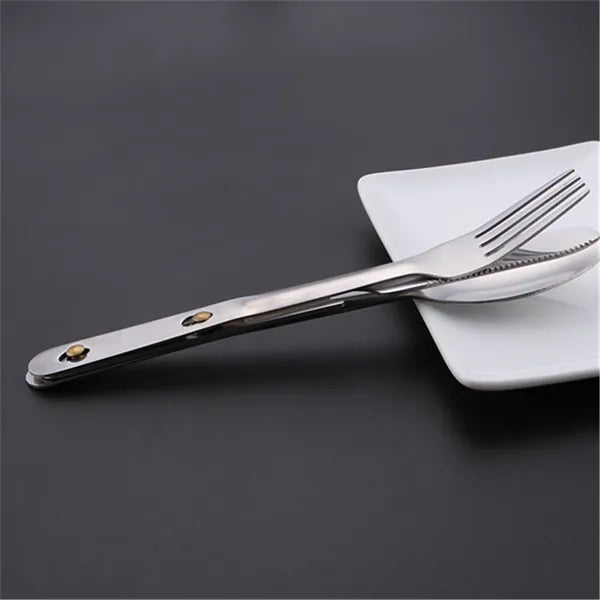 Fork Spoon Eating Utensil Stainless Steel Camping