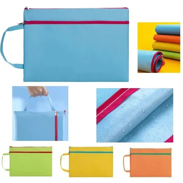 A4 Waterproof Zipper File Bags