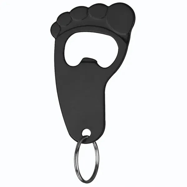 Foot Shape Bottle Opener with Keychain
