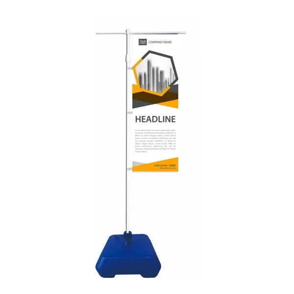 Feather Flag Sail Sign with Water Base