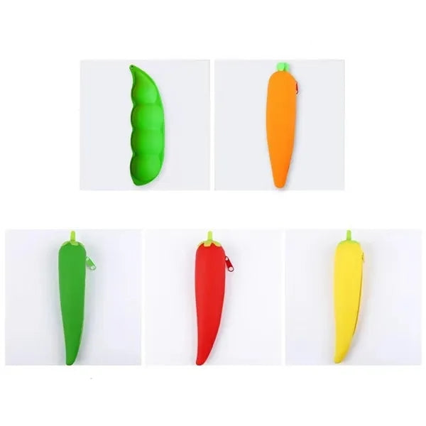 Silicone Pea Pod Pencil Case