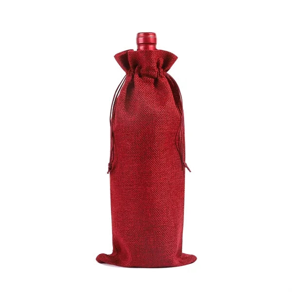 Single Bottle Linen Wine Gift Bags