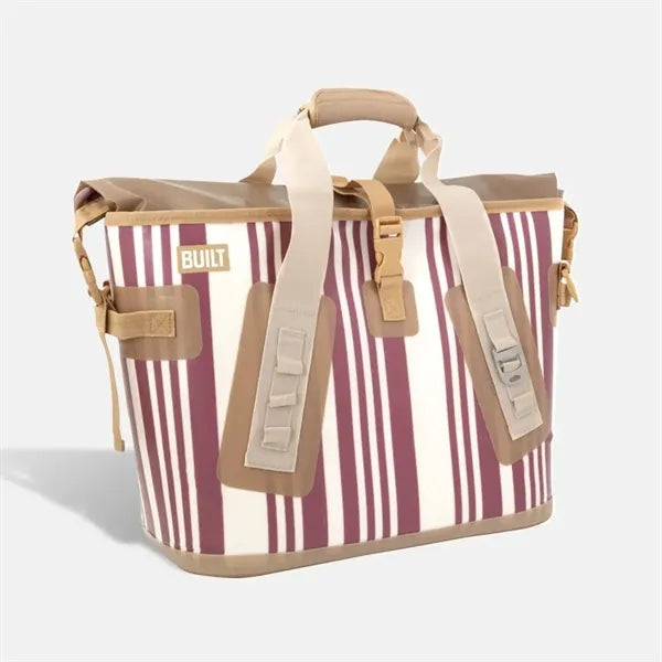 BUILT Welded Cooler Bag - Large Dusty Rose Stripe