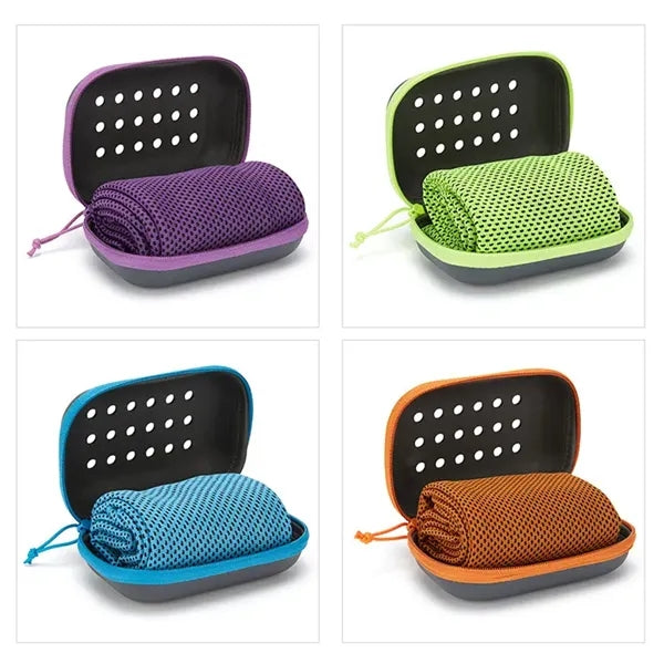 Microfiber Quick Drying Travel Towel With EVA Box