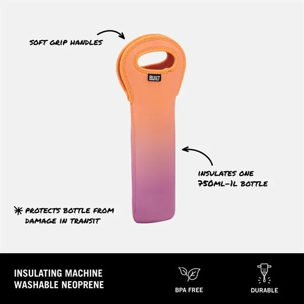 BUILT One Bottle Wine Tote - Purple Sunset