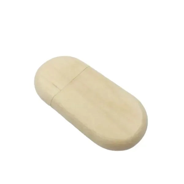 2 GB Ellipse Wood Usb Drive