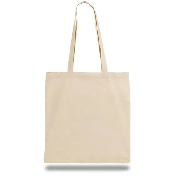 Natural Canvas Convention Tote Bag with Shoulder Strap