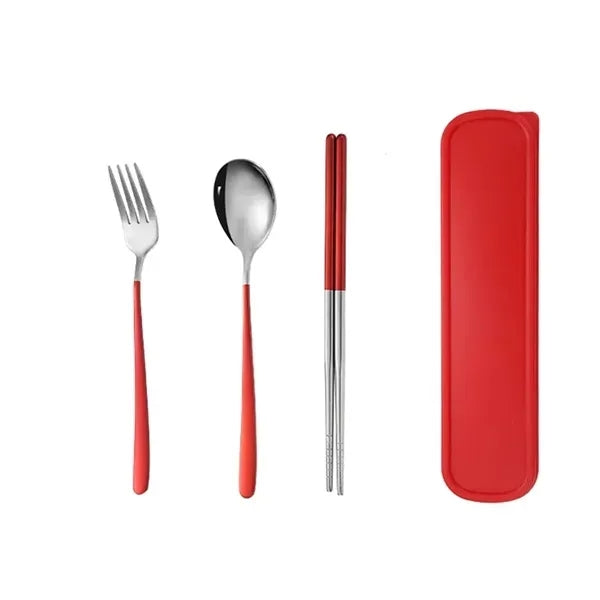 3-Piece Travel Utensils With Case
