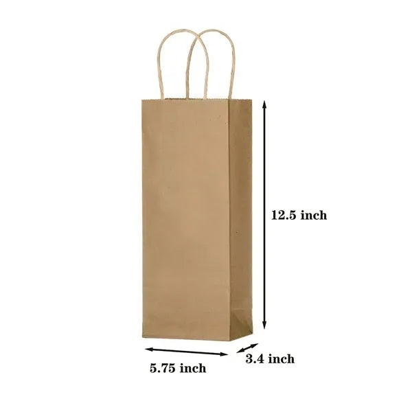 Recycled 1-Bottle Paper Wine Totes