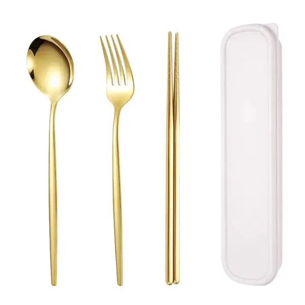 3-Piece Travel Utensils With Case