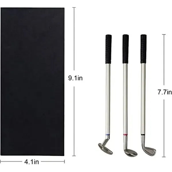 Mini Desktop Golf Ball Pen Set