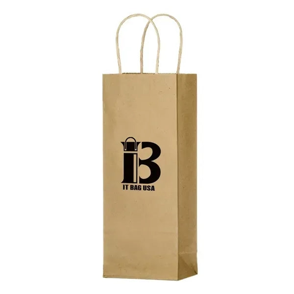 Recycled 1-Bottle Paper Wine Totes