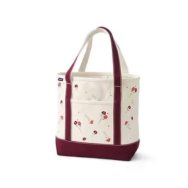Open Top Canvas Tote Bag