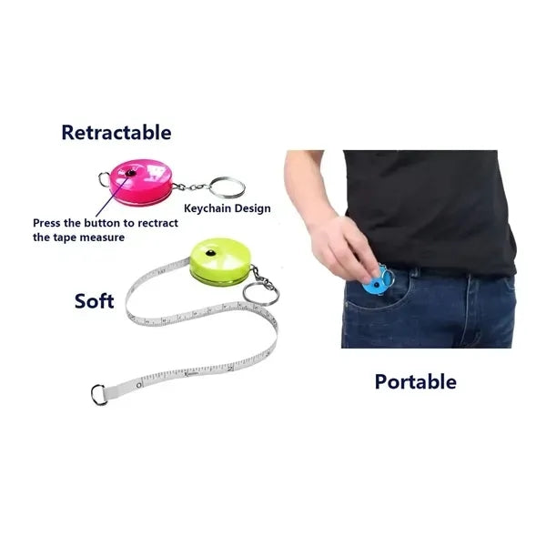 60 inch Retractable Measuring Tape Keychan