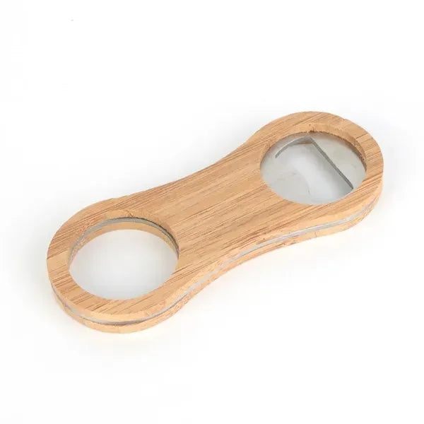 Wooden Handle Stainless Steel Beer Bottle Opener