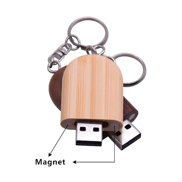 2 GB Ellipse Wood Usb Drive
