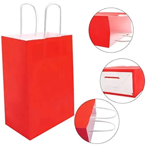 Multi-Colored Bulk Paper Bag with Handles