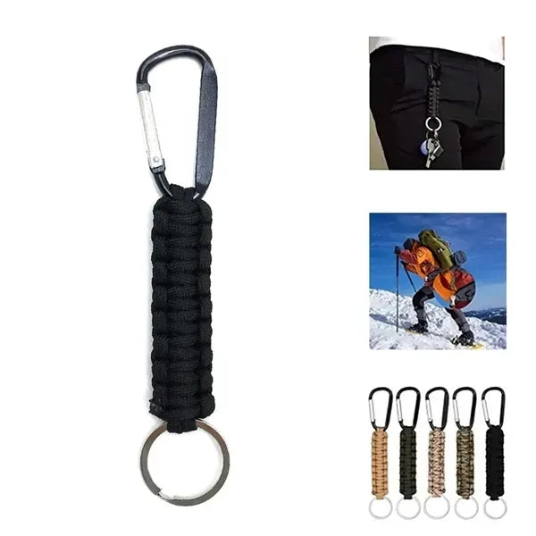 Small Carabiner Clip with Keychain