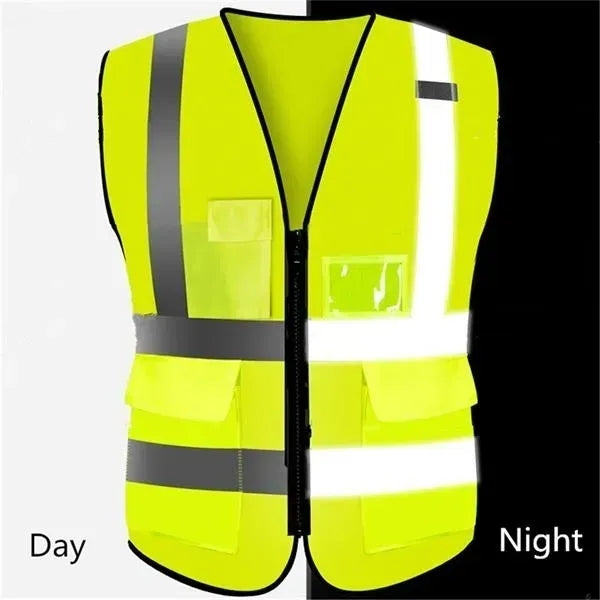 High Visibility Security Vest with Pocket