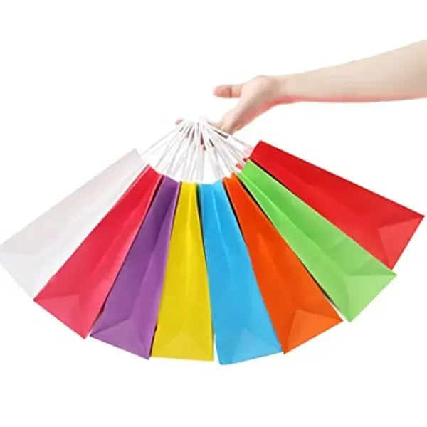 Multi-Colored Bulk Paper Bag with Handles