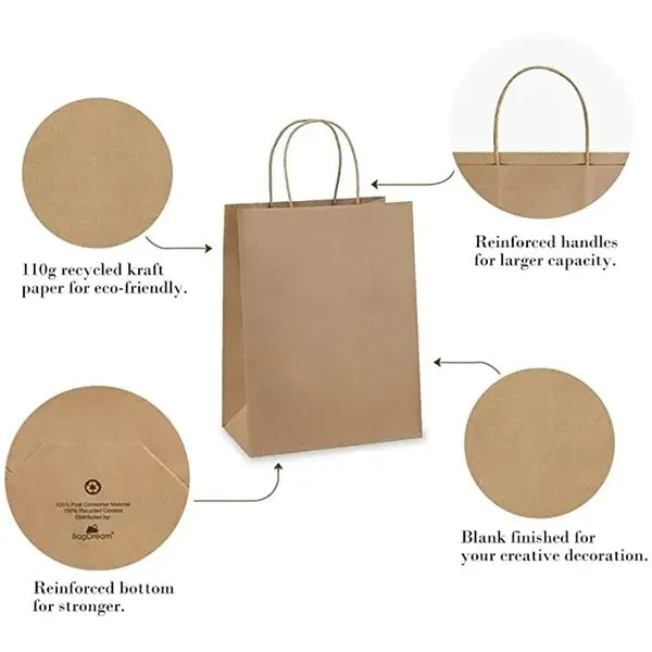 Paper Gift Bags with Handles Bulk