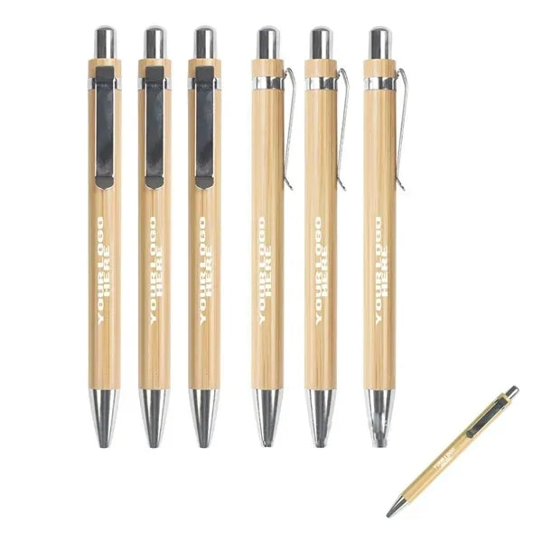 Bamboo Wooden Sustainable Retractable Ballpoint Pen