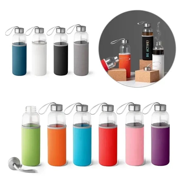 Clear Glass Water Bottle