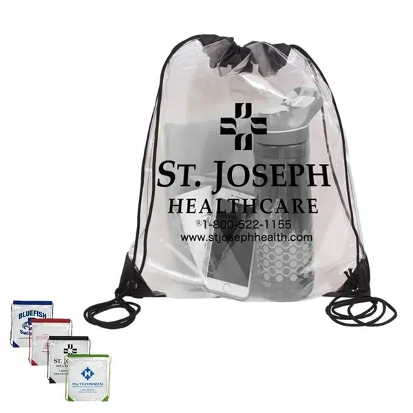 Clear Drawstring Bag