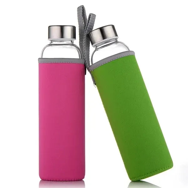 Clear Glass Water Bottle