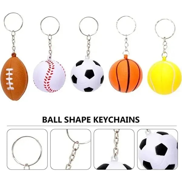 Soccer Keychains Stress Ball for School Carnival Reward