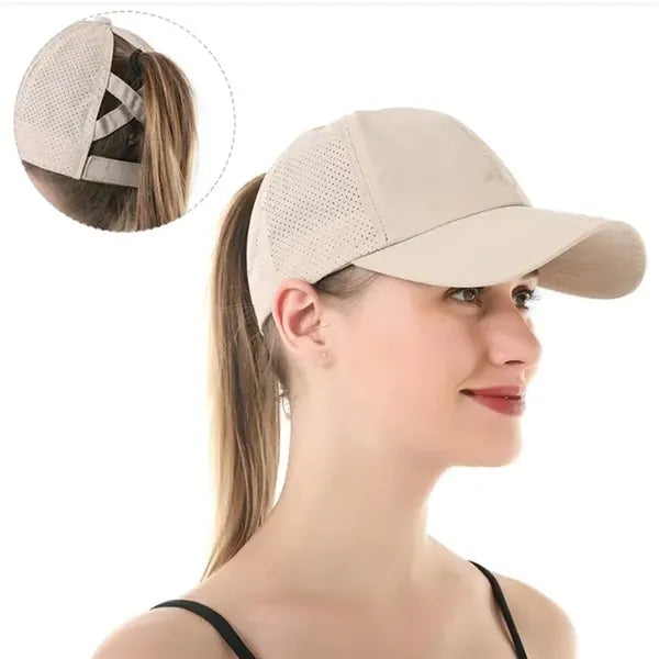 Breathable Mesh Ponytail Baseball Cap