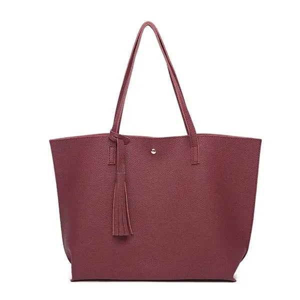 Leather Tote Womens Shoulder Handbag