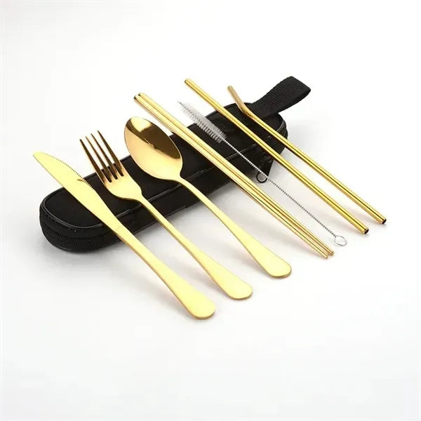 Stainless Steel Flatware Set Portable