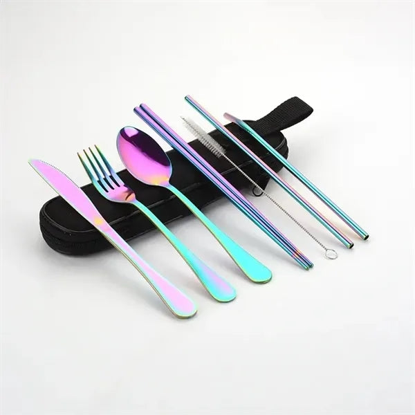 Stainless Steel Flatware Set Portable