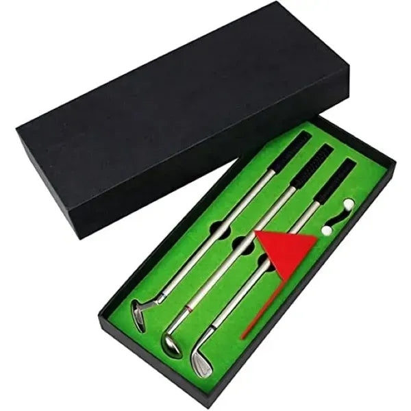 Mini Desktop Golf Ball Pen Set