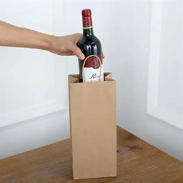 Recycled 1-Bottle Paper Wine Totes