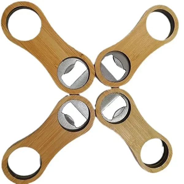 Wooden Handle Stainless Steel Beer Bottle Opener