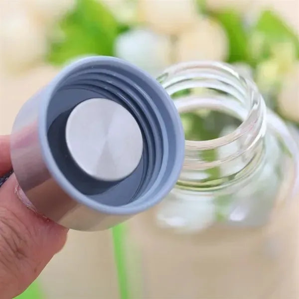 Clear Glass Water Bottle