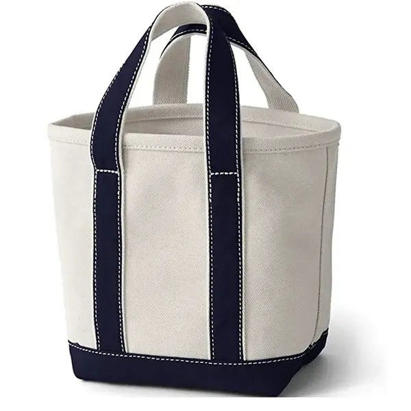 Open Top Canvas Tote Bag