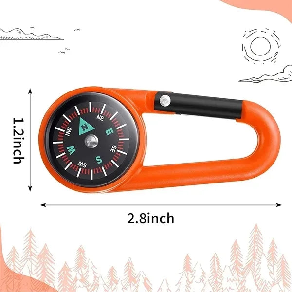 Carabiner With Compass