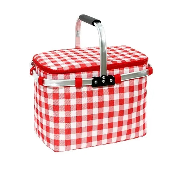 Picnic Basket with Aluminium Handle for Travel