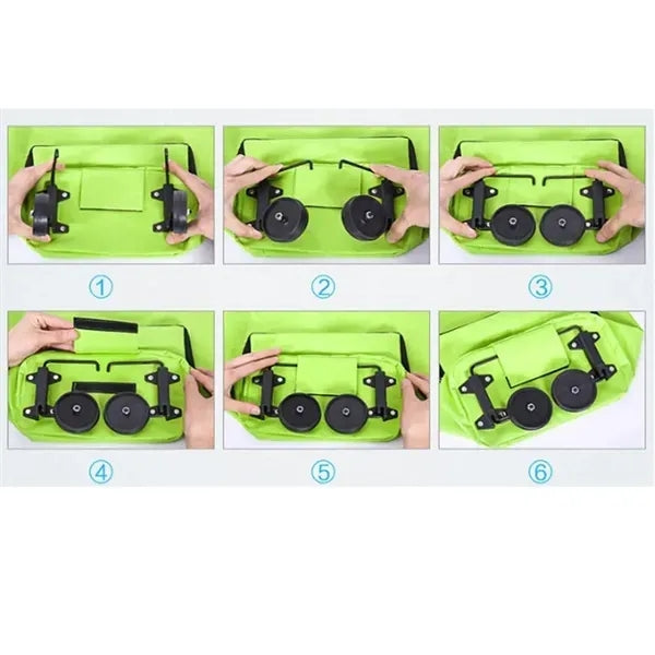 Foldable Shopping Cart with Wheels