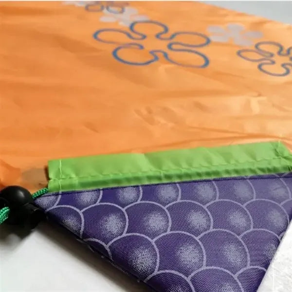Fold Pull Cord Shopping Grape Bag